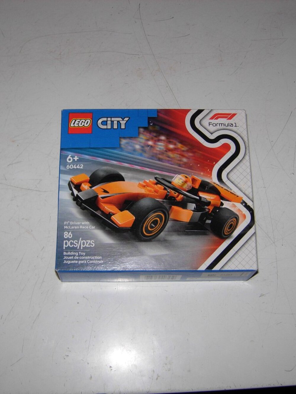 EGO City F1 Driver with McLaren Race Car (60442) building set SEALED